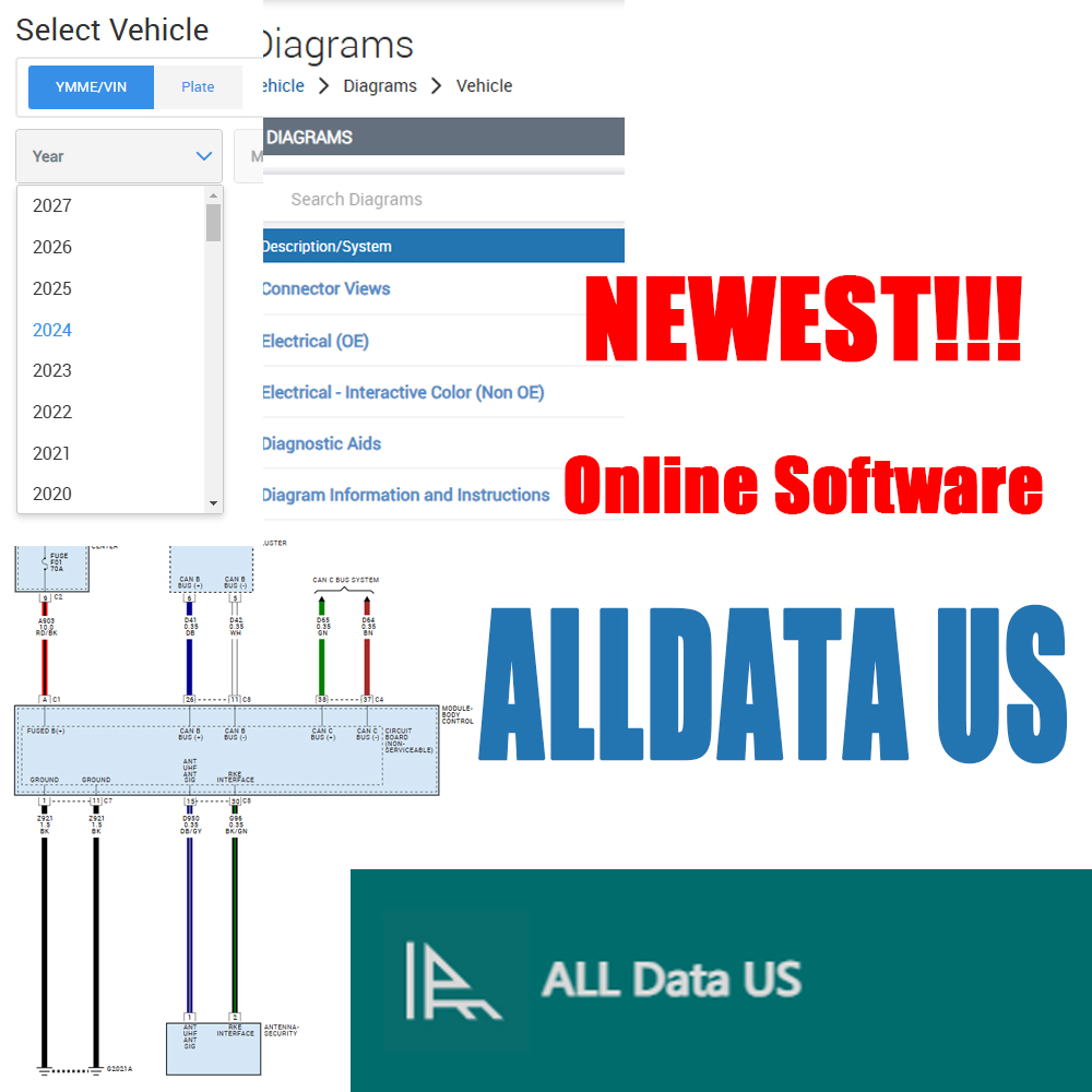 Workshop Tools Diagram - 2026 Alldata US Full Version Online