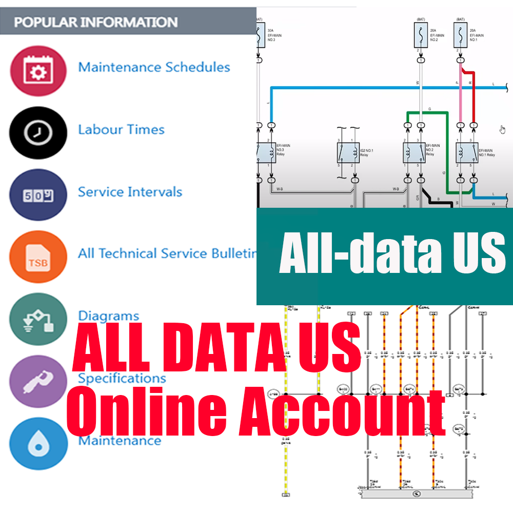 Workshop Tools Diagram - 2026 Online Account Alldata US Auto