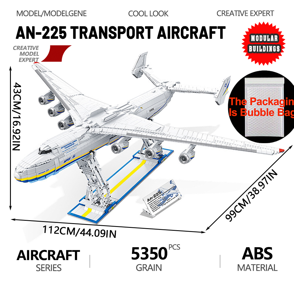 Hand Plane Block - AN-225 Large Transport Aircraft Model Building