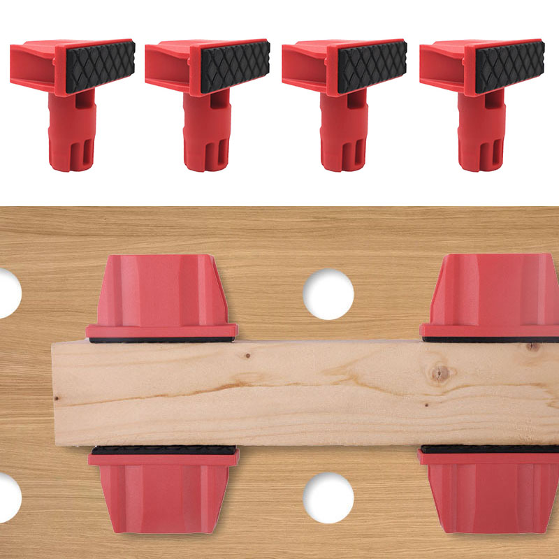 Bench Dog Hole - 4Pcs Plastics Bench Dogs, 20mm Diameter
