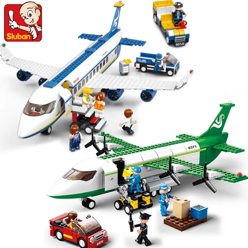 Hand Plane Block - Creative City Airbus Cargo Aircraft Plane