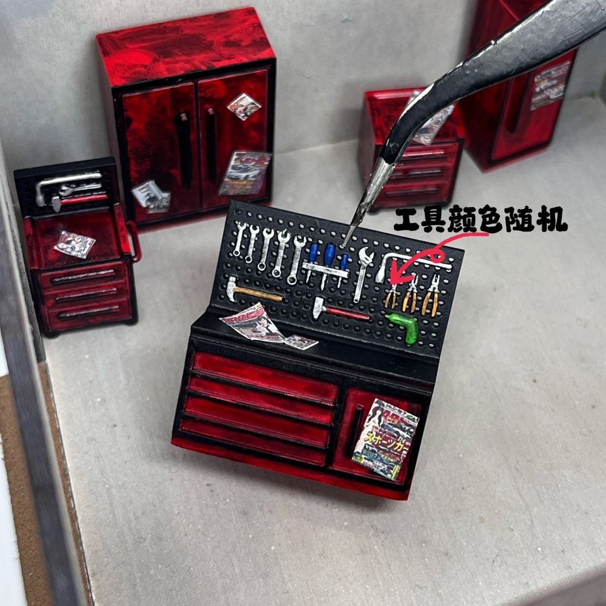 1/64 Maintenance Tool Cabinet  - Workshop Tools Background ulasan dan harga