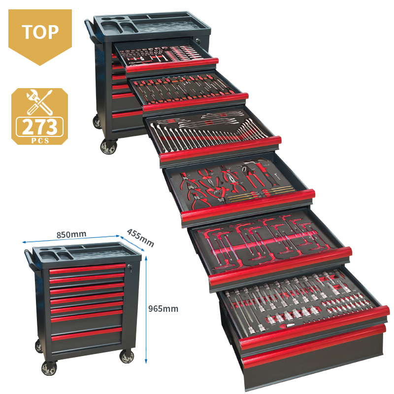 7 Drawer Tool Trolley With 273 - Mechanical Tools In Workshop ulasan dan harga