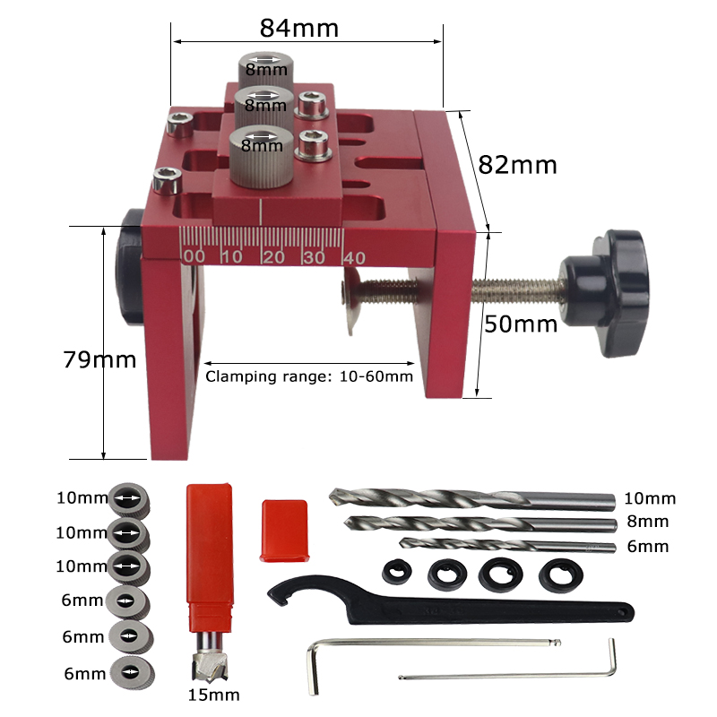 Removable 3 in 1 Doweling Jig  - Pocket Hole Jig ulasan dan harga
