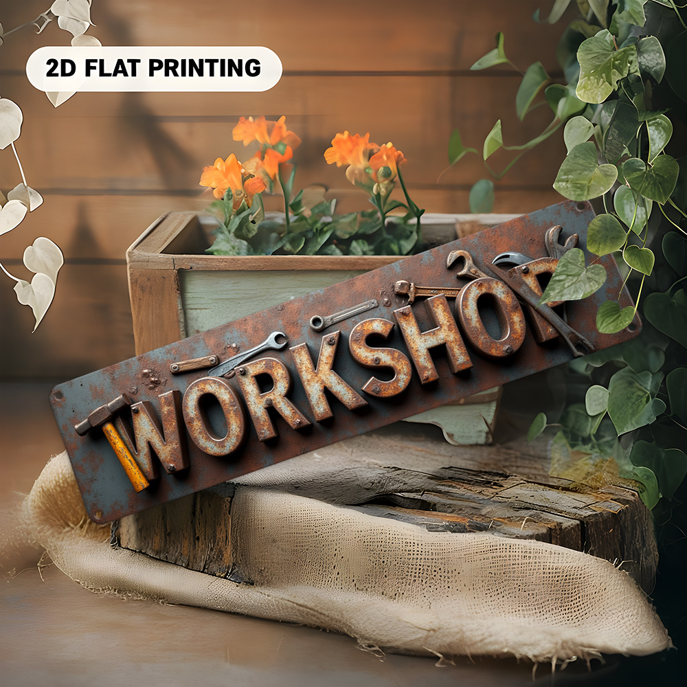2D Flat,Signboard, a Decorativ - Workshop Tools Background ulasan dan harga