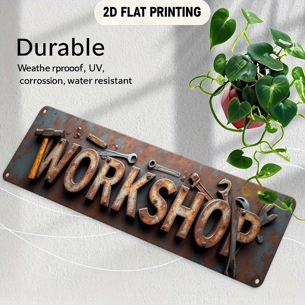2D Flat,Signboard, a Decorativ - Workshop Tools Background ulasan dan harga