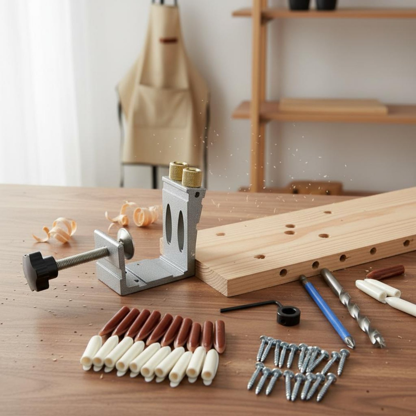 47 Pieces Angled Hole Drilling - Pocket Hole Jig ulasan dan harga