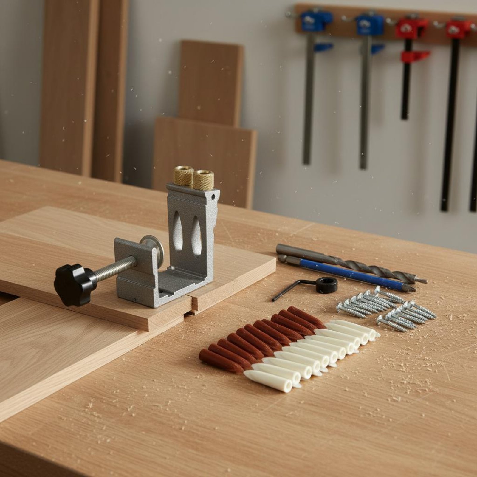 47 Pieces Angled Hole Drilling - Pocket Hole Jig ulasan dan harga