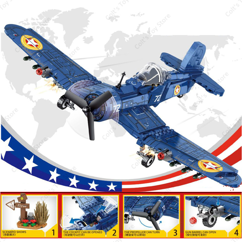 Sluban Military WW2 Planes Sov - Hand Plane Block ulasan dan harga
