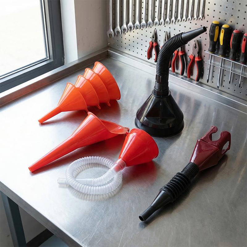 Car Plastic Funnel Set 8 Piece - Workshop Use Tools ulasan dan harga
