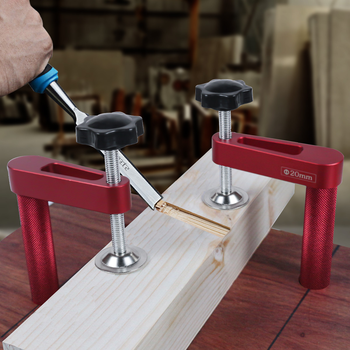 1pc 19mm/20mm Dog Hole Clamp W - Bench Dog Hole ulasan dan harga