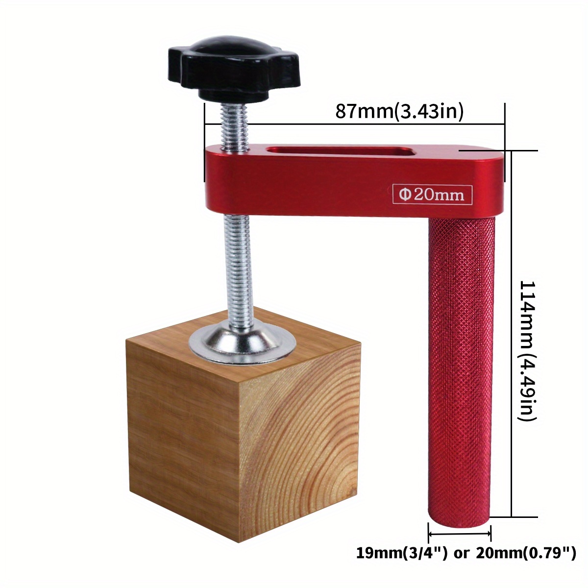 1pc 19mm/20mm Dog Hole Clamp W - Bench Dog Hole ulasan dan harga