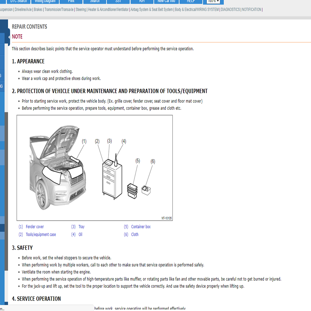 Online Account for Su-baru S-T - Workshop Tools Diagram ulasan dan harga
