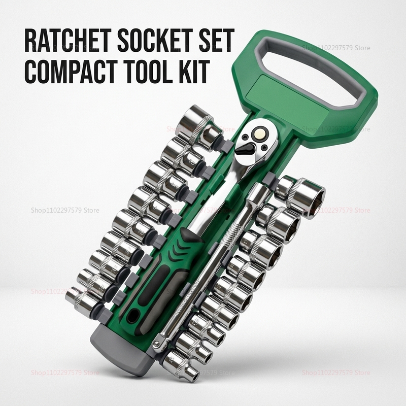 1/4 3/8 Inch Ratchet Socket Se - Car Workshop Tools Kit ulasan dan harga