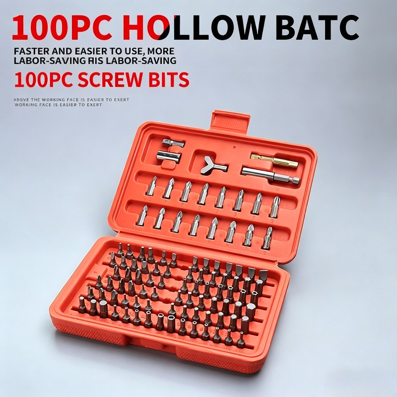 100PCS Screwdriver Bit Set, Ho - Car Workshop Tools Kit ulasan dan harga