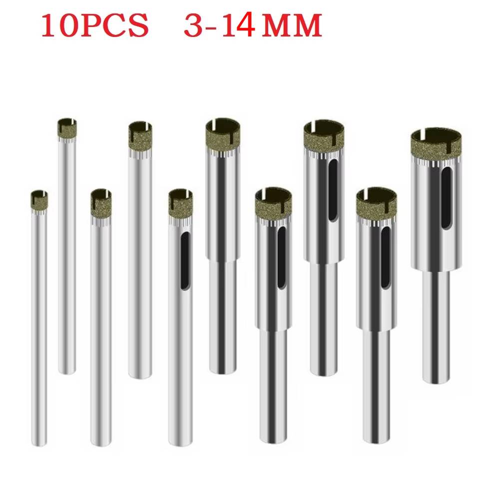 10PCS 3mm-14mm Diamond Coated  - Pocket Hole Jig ulasan dan harga
