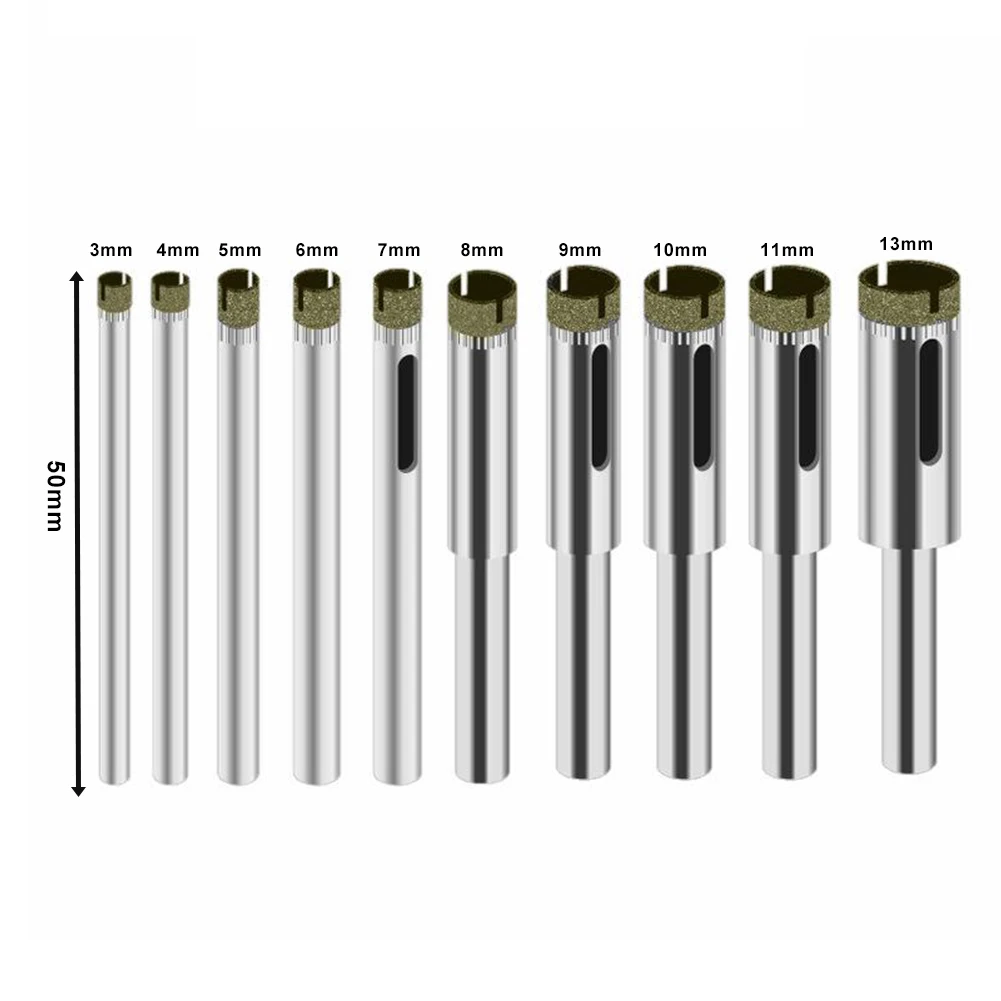 10PCS 3mm-14mm Diamond Coated  - Pocket Hole Jig ulasan dan harga